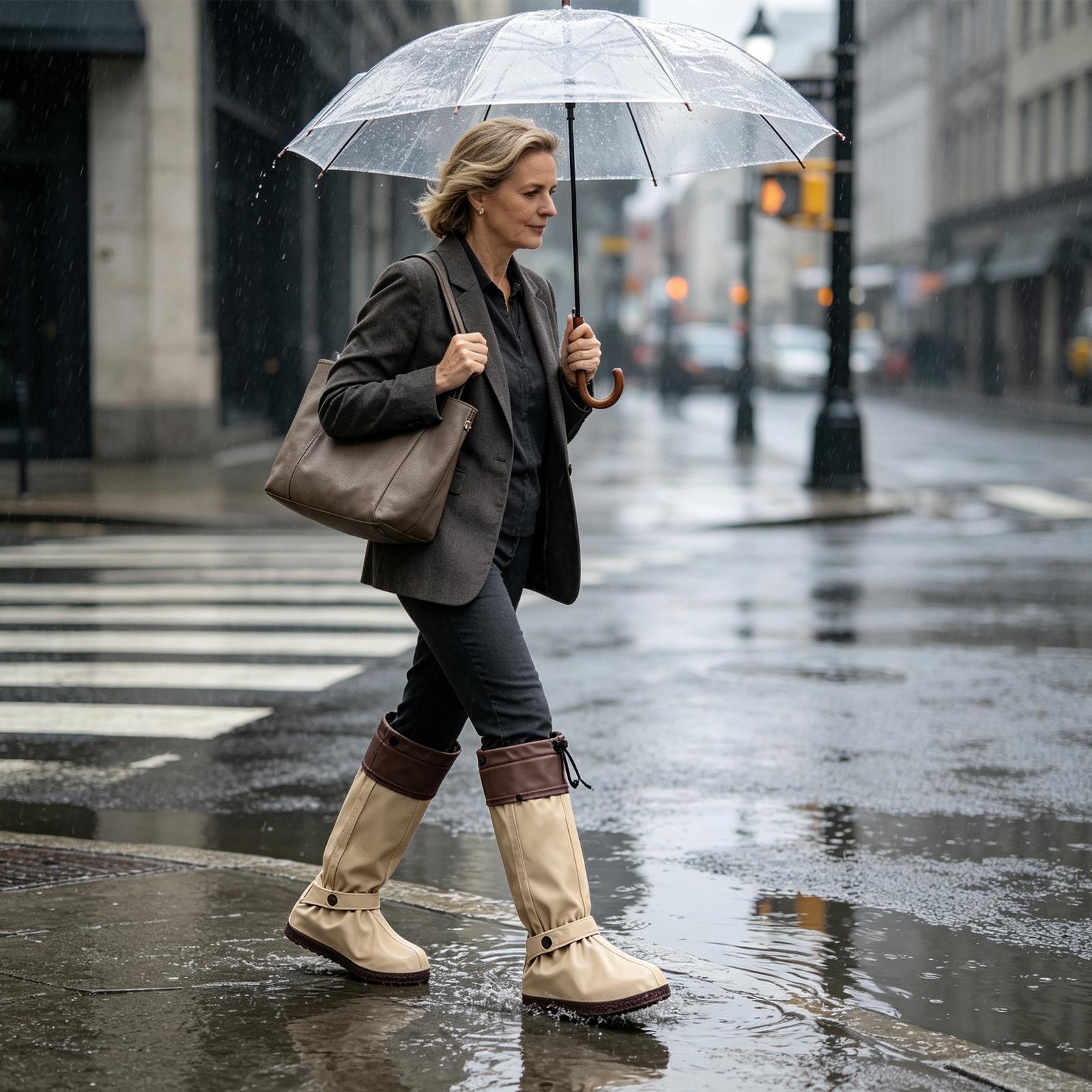 Copriscarpe antipioggia, model - Cycling Commute In Rain recensione e prezzo
